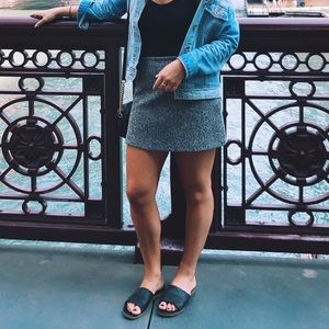 Topshop grey marbled skirt